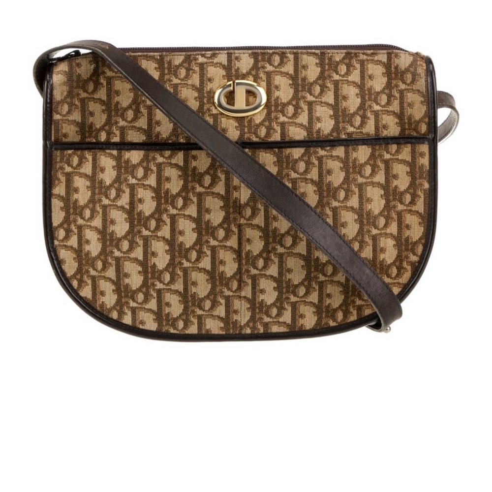 Dior Brown Crossbody Bag with Monogram